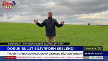 CHPSilivri Belediye Başkan Aday adayı Doruk Bulut, Halk TV ekranında…